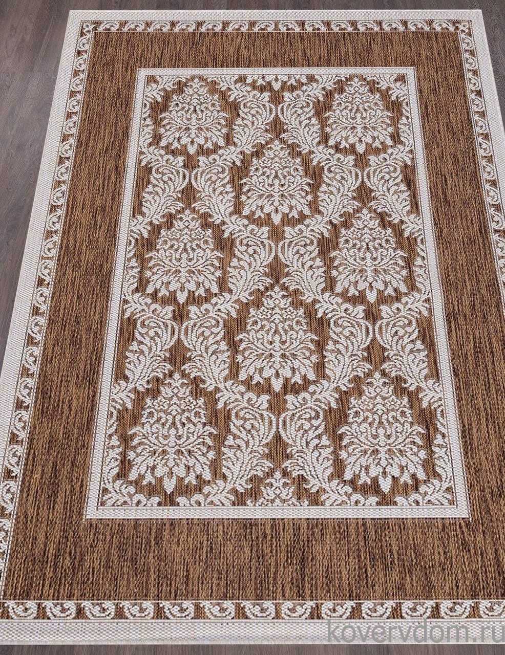 Ковер циновка VEGAS S001 BROWN-CREAM Ковер циновка VEGAS S001 BROWN-CREAM