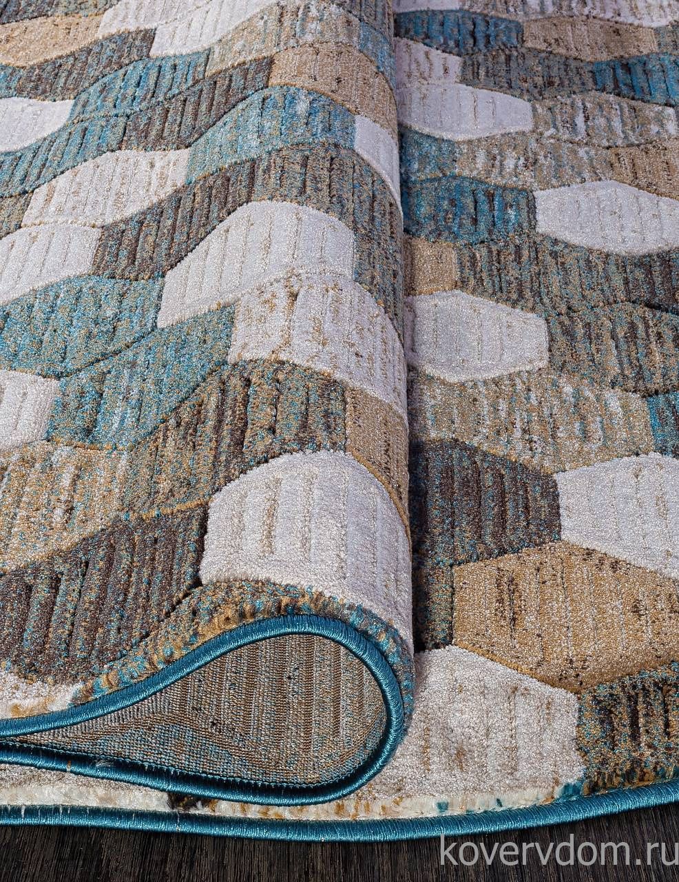 Ковер MATRIX D579 BEIGE-BLUE Овал Ковер MATRIX D579 BEIGE-BLUE Овал