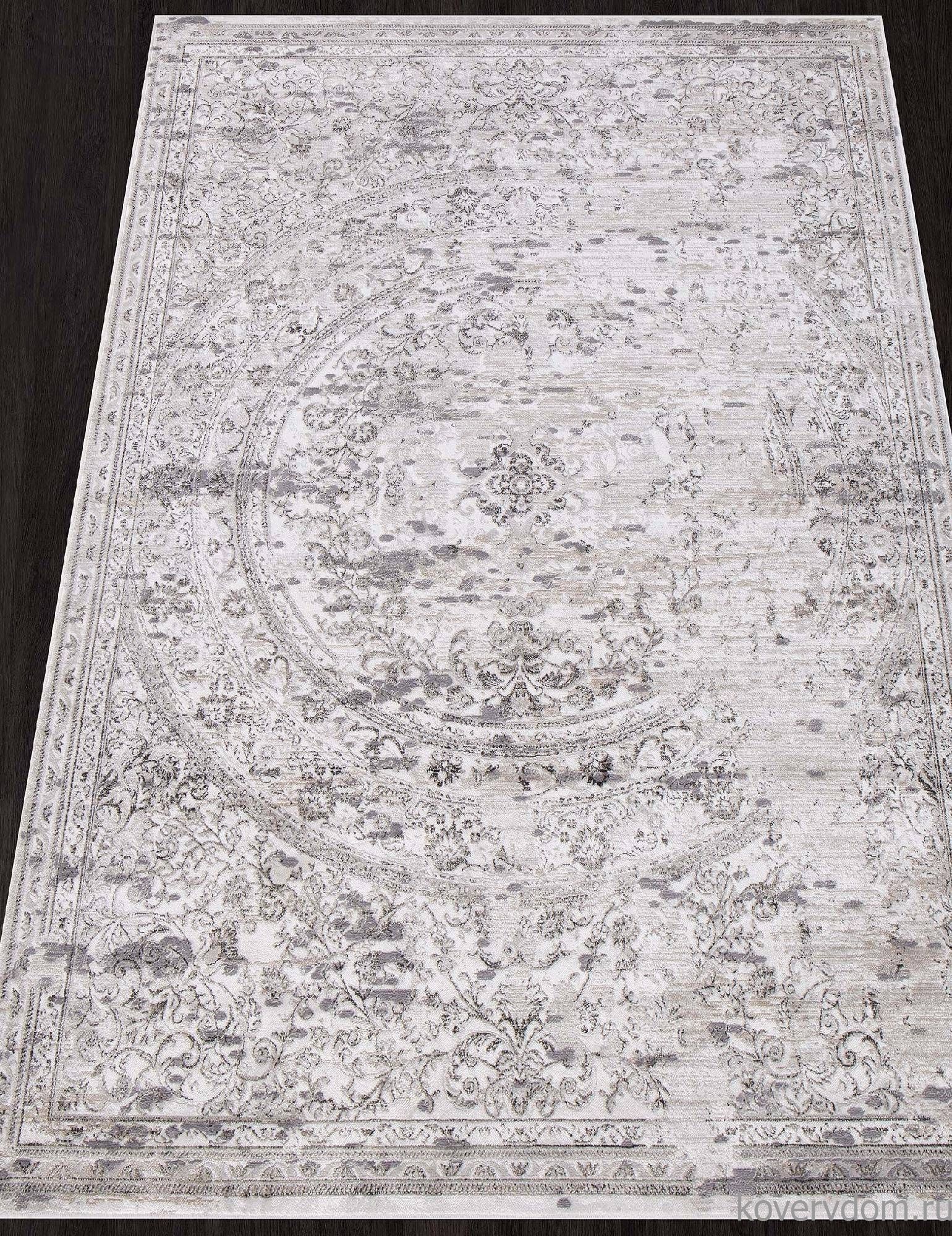 Ковер Euphoria 13122 Кремовый-Серый V Ковер Euphoria 13122 Кремовый-Серый V