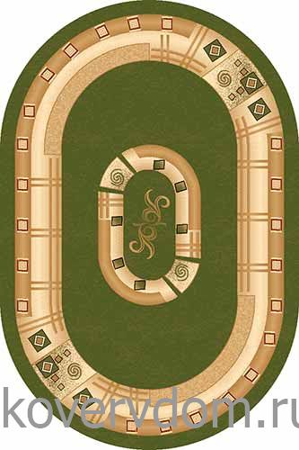 Ковер DA VINCI 5263 GREEN Овал