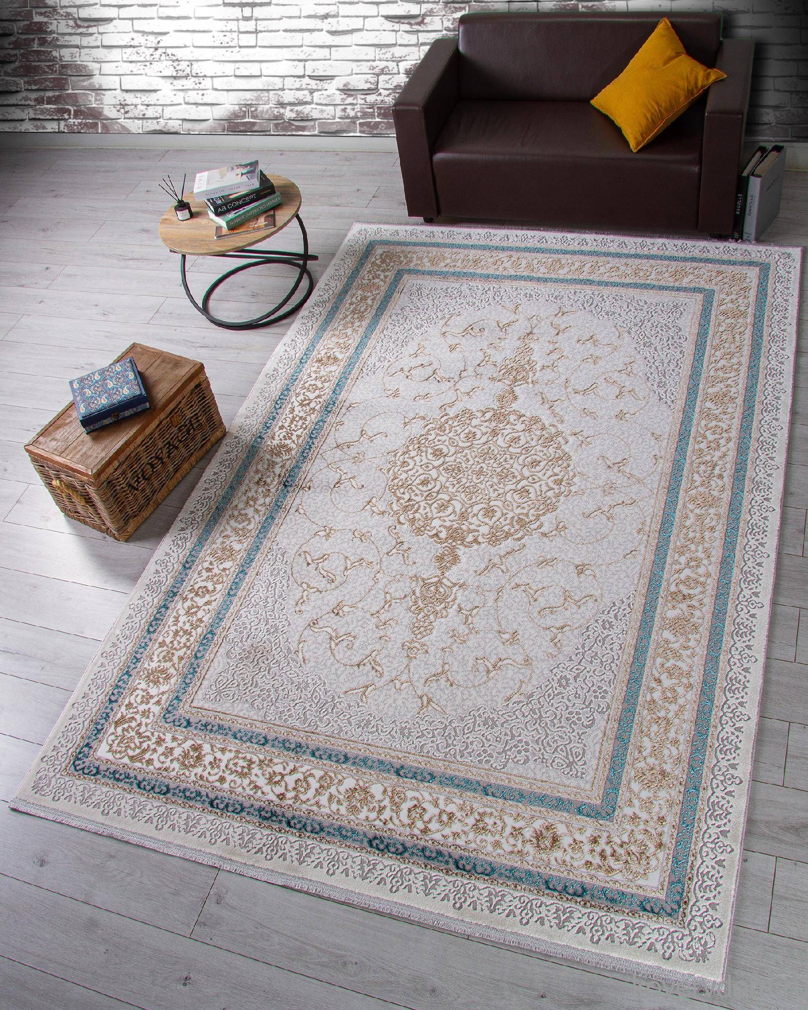 Ковер HALIF F641 GREEN-BLUE