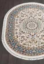 Ковер SHAHREZA d210 CREAM-BLUE Овал