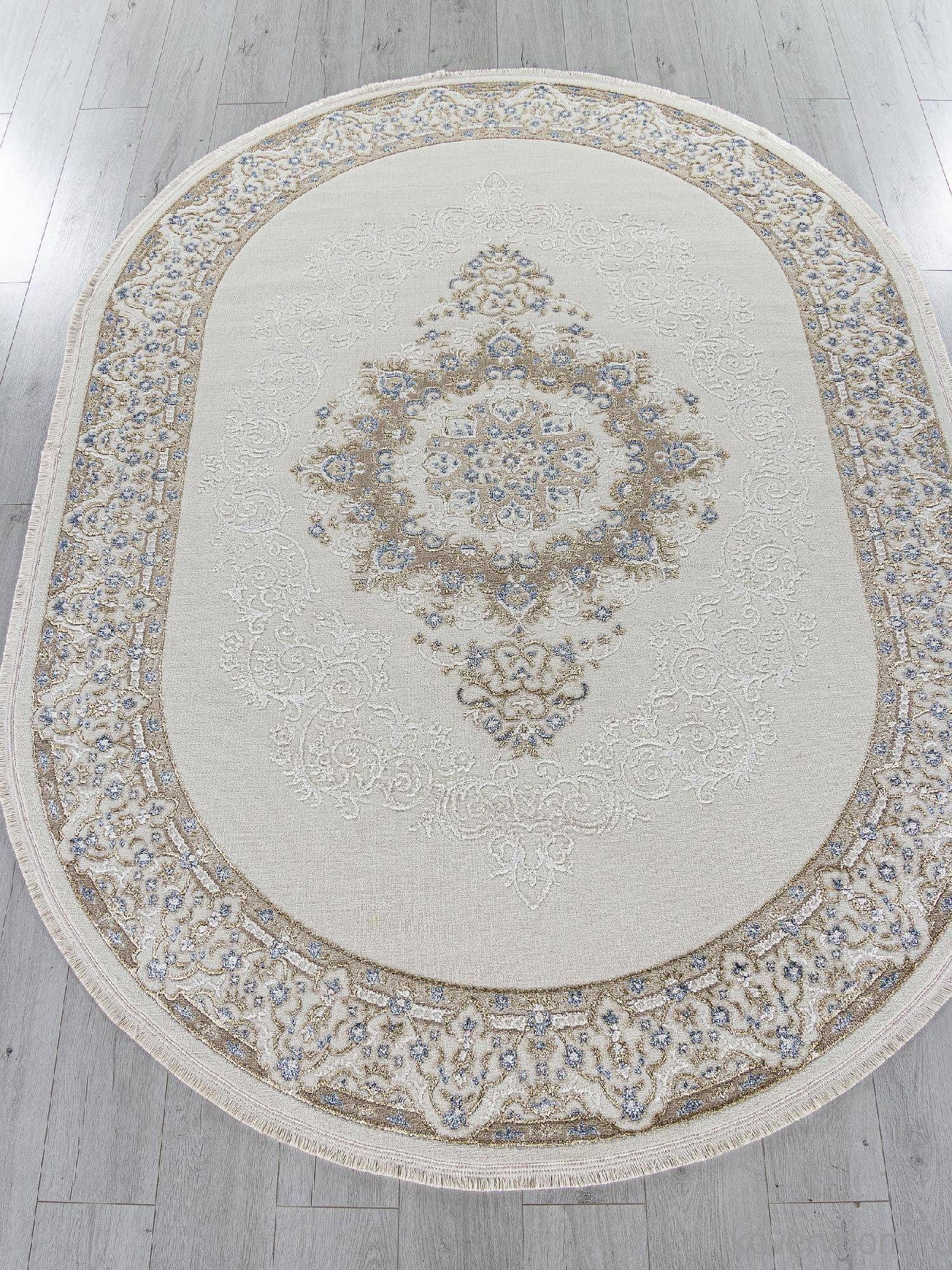 Ковер ESSA 27236A CREAM / BLUE Овал