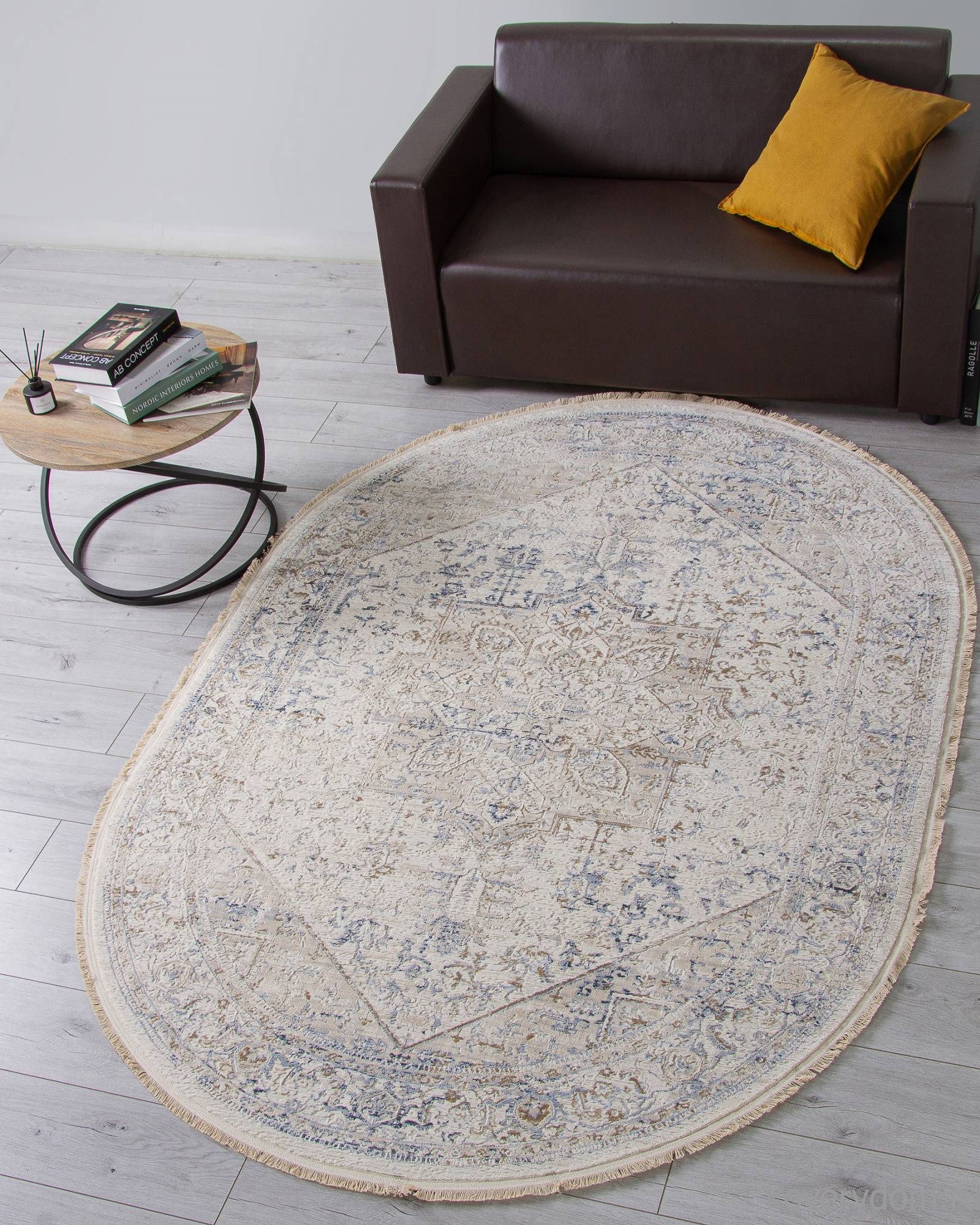 Ковер MELODY 35983Z CREAM / CREAM Овал Ковер MELODY 35983Z CREAM / CREAM Овал