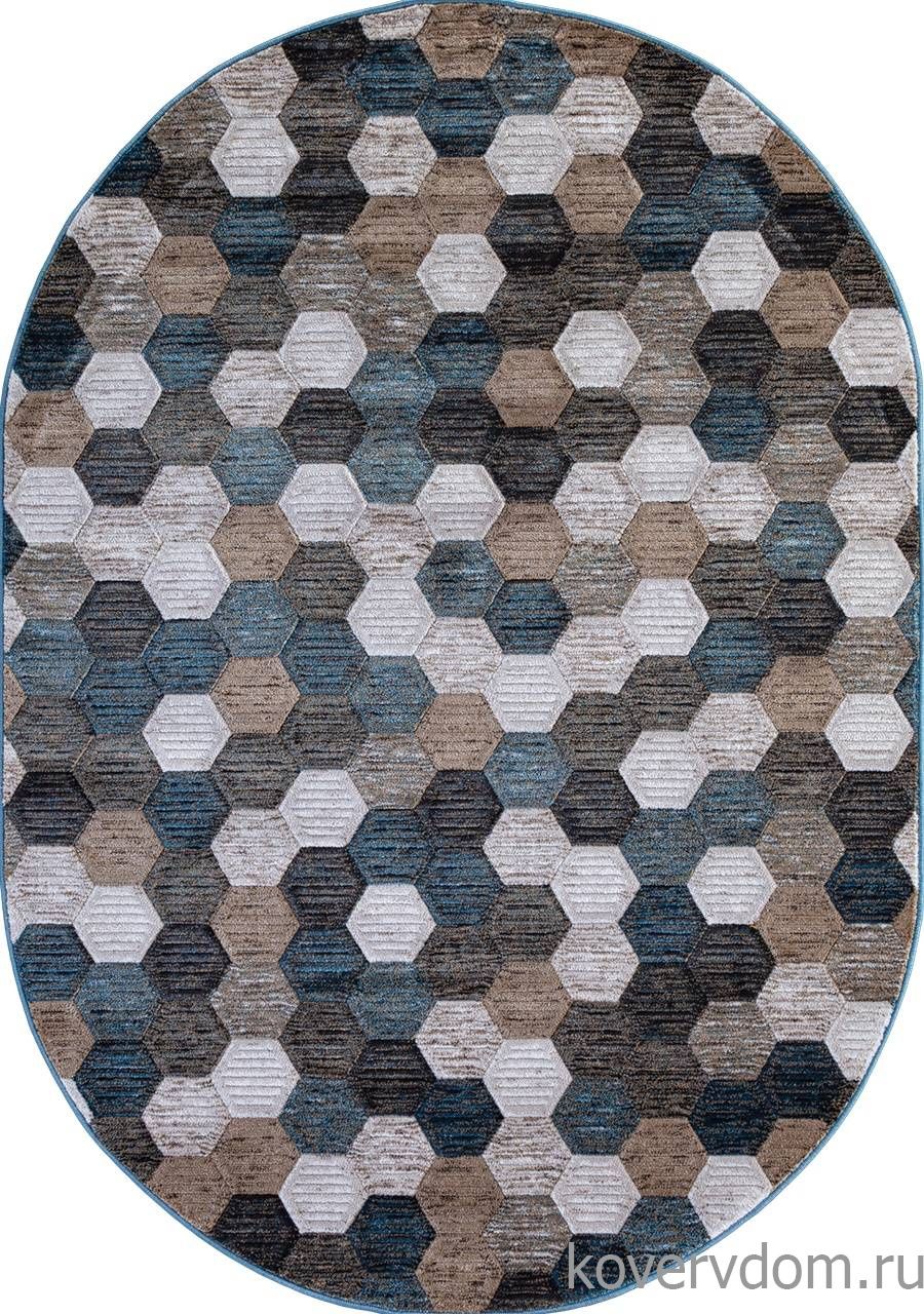 Ковер MATRIX D579 BEIGE-BLUE Овал Ковер MATRIX D579 BEIGE-BLUE Овал
