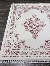 Ковер длинноворсовый розовый HUNKAR 07855A FUCHSIA / WHITE