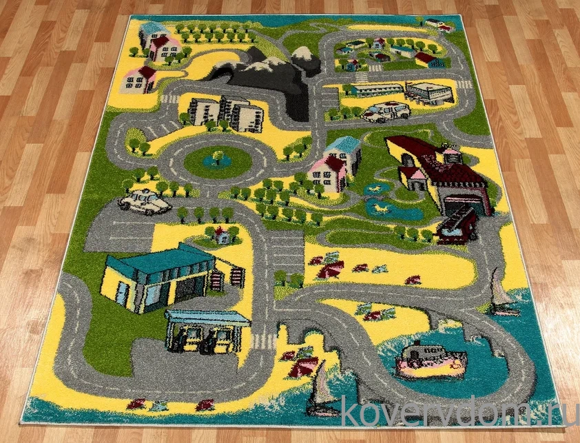 Ковер детский FUNKY TOP UGO green
