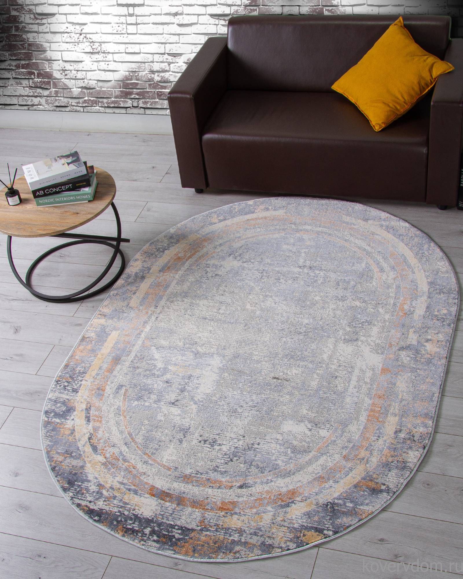 Ковер ZUMMA F258 ORANGE Овал