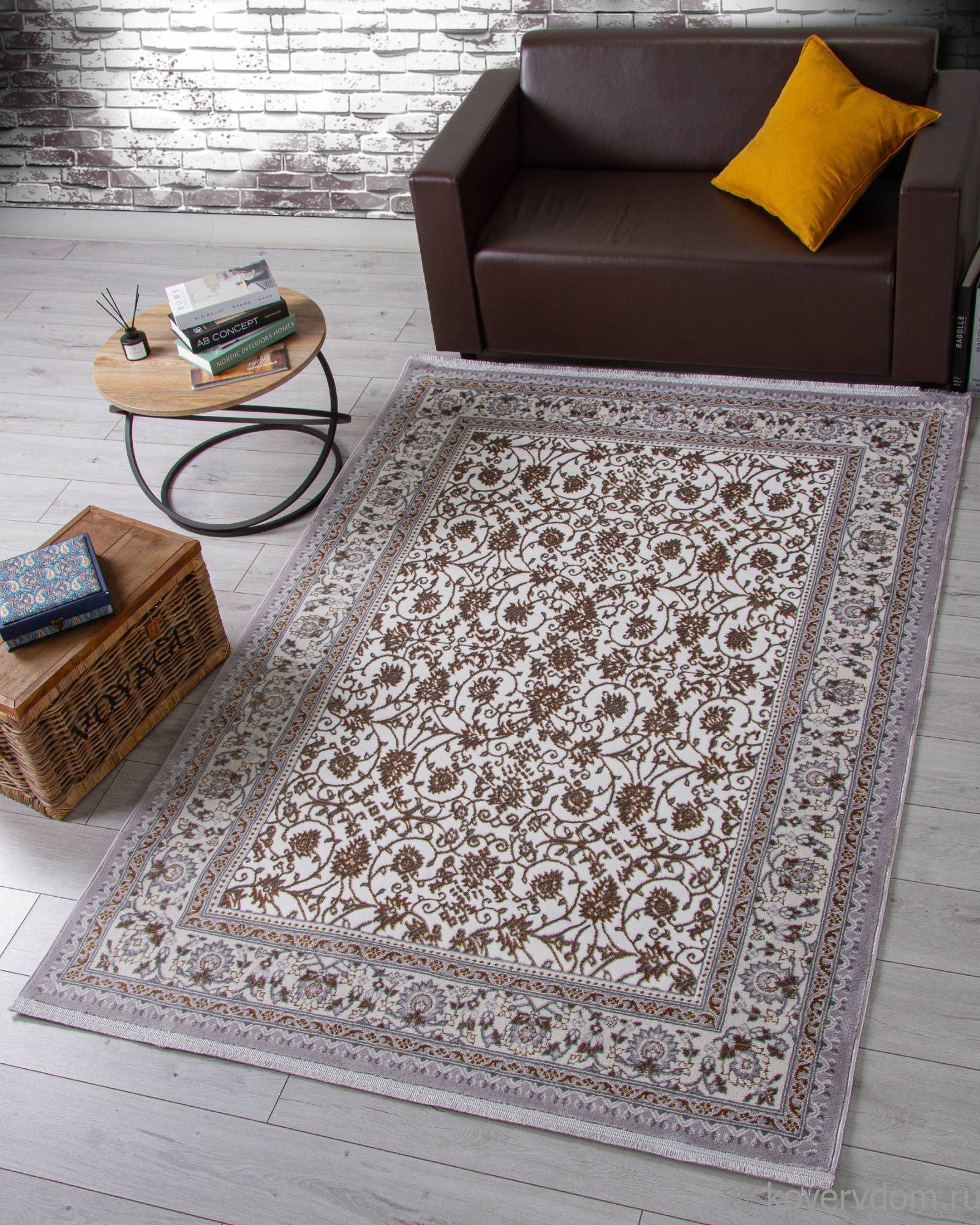 Ковер HALIF F608 GRAY-GREEN