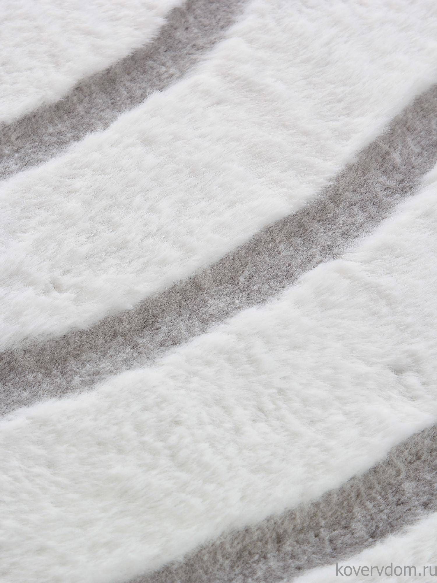 Ковер из искусственного меха RABBIT CARVING PX4002 CREAM / GREY