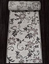 Пушистый овальный ковровая Дорожка SILVER D353 GRAY