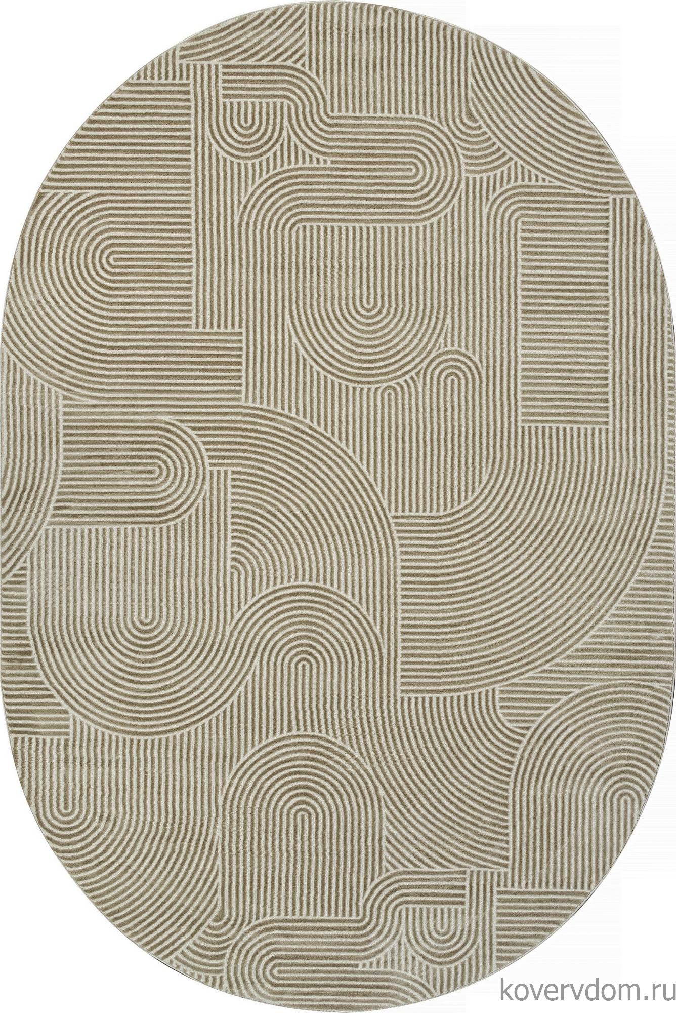 Ковер SIROCCO E508AK D.BEIGE / BEIGE Овал Ковер SIROCCO E508AK D.BEIGE / BEIGE Овал