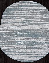 Овальный ковер голубой-циновка KAIR S143 BLUE Овал