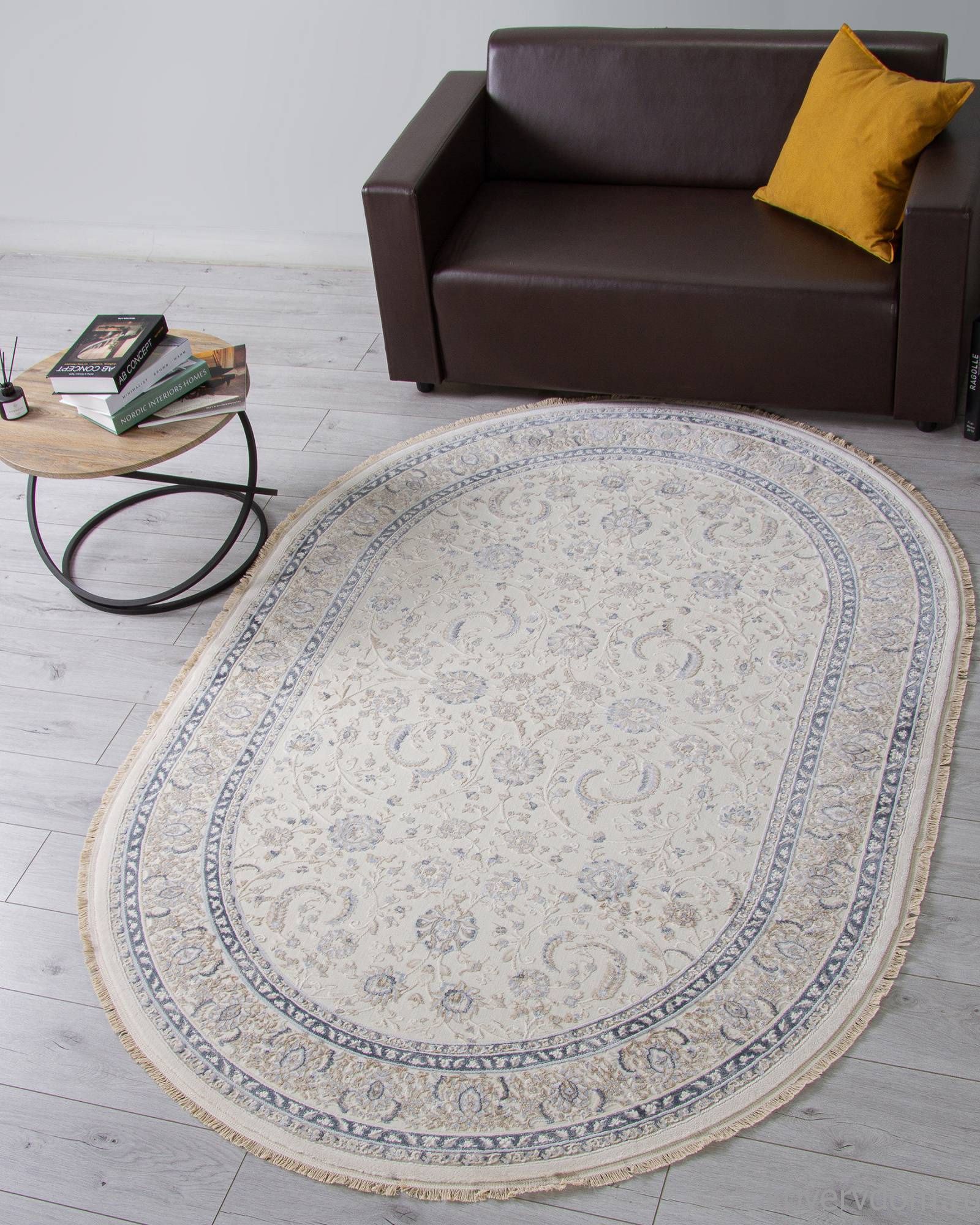 Ковер MELODY 35848Z CREAM / CREAM Овал Ковер MELODY 35848Z CREAM / CREAM Овал