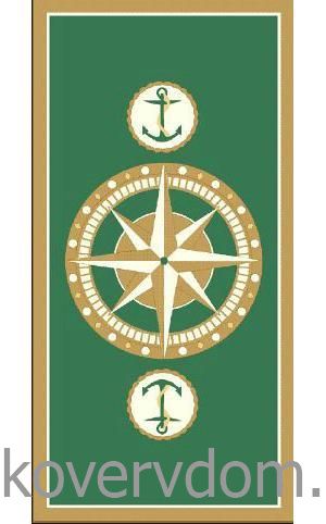 Ковер МОРСКОЙ зеленый цвет