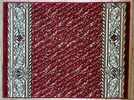 Классический ковровая дорожка красно-бордовая 40020-04