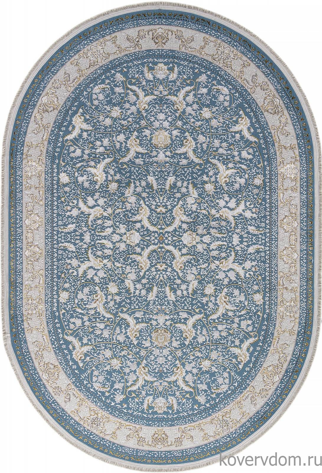 Ковер ZARINA M101B BLUE SHIRINK / BLUE SHIRINK Овал