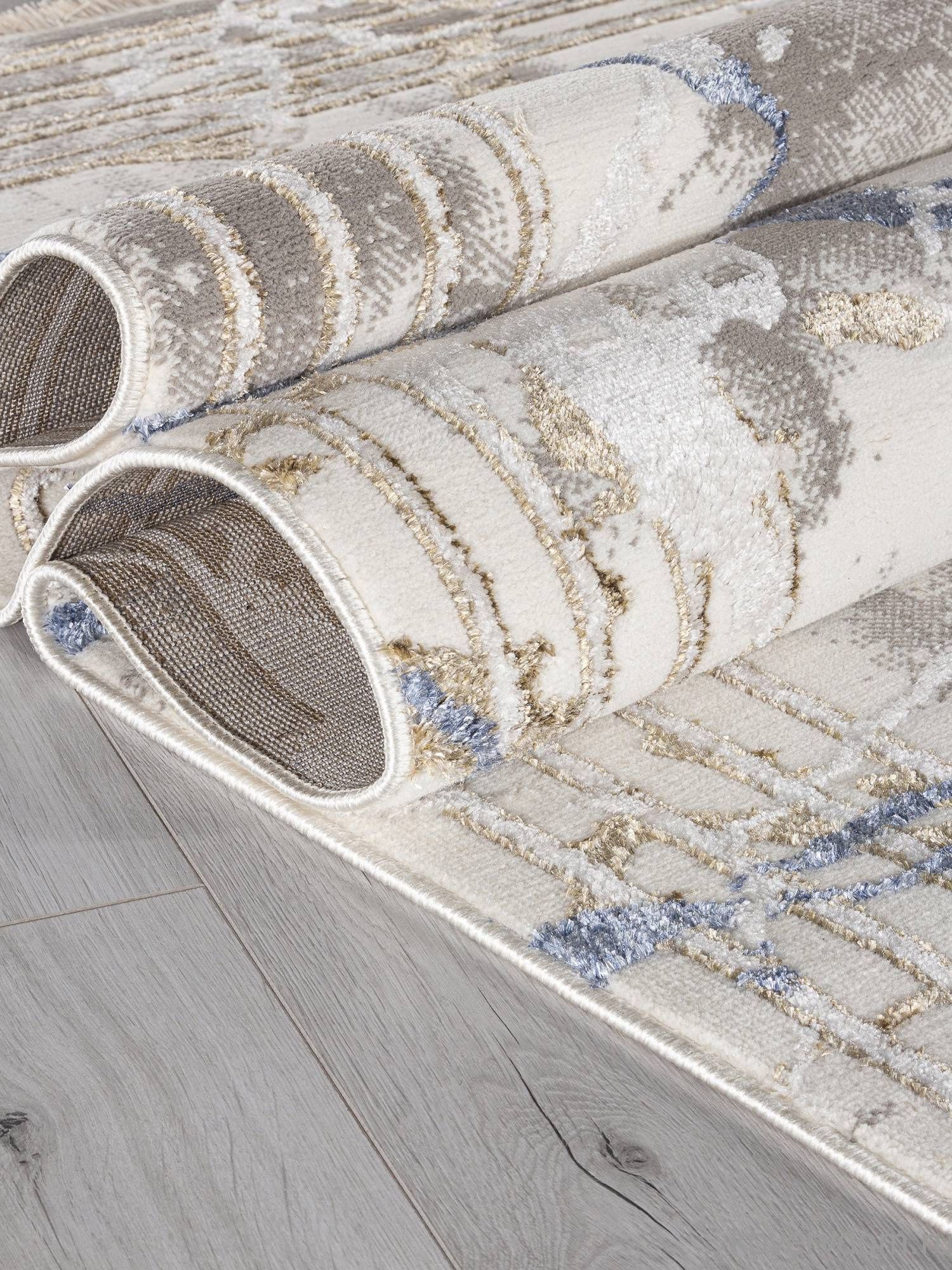 Ковер MOSSO 27243A GRY / BLUE Ковер MOSSO 27243A GRY / BLUE