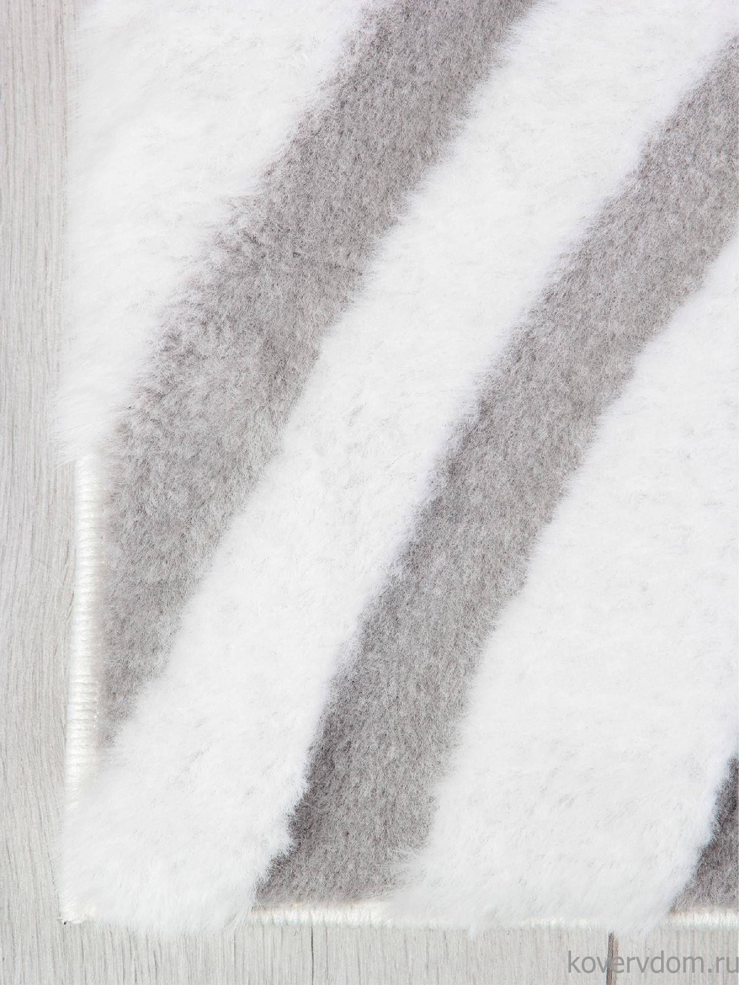 Ковер из искусственного меха RABBIT CARVING PX4002 CREAM / GREY