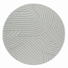 Круглый ковер серый-циновка Lineo B163 T101 Круг