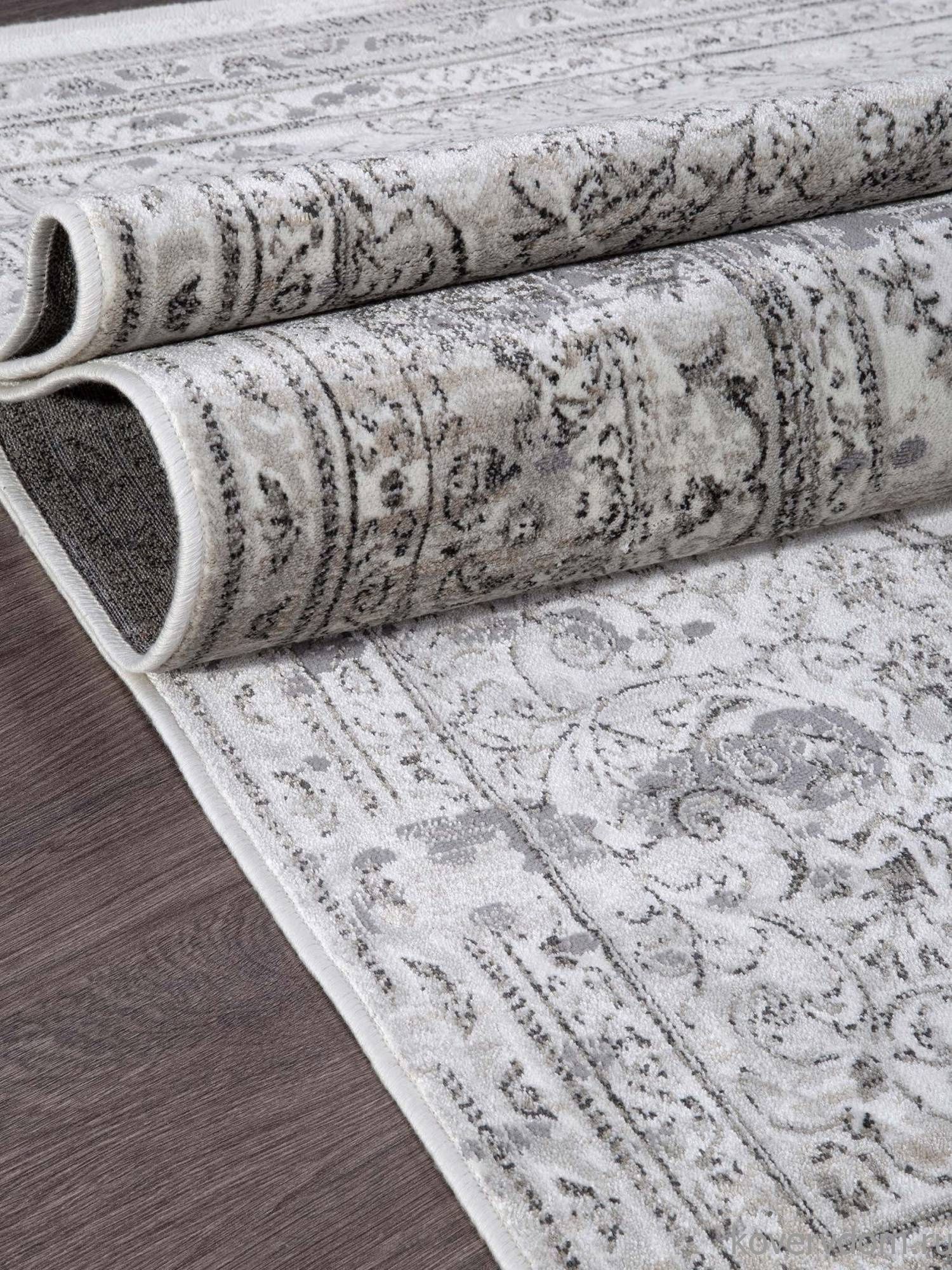 Ковер Euphoria 13122 Кремовый-Серый V Ковер Euphoria 13122 Кремовый-Серый V